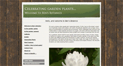 Desktop Screenshot of bensbotanics.co.uk