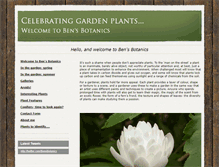 Tablet Screenshot of bensbotanics.co.uk